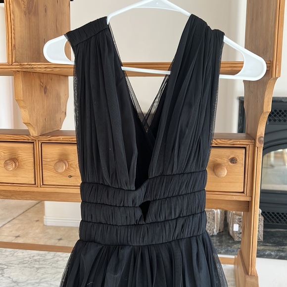 ASOS Black Full Length Dress NWT - Picture 2 of 5